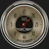 All American Nickel 2 5/8" Boost Gauge, 30 psi AN342SLC
