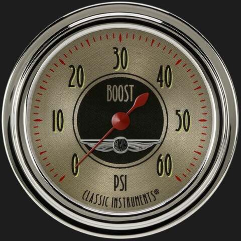 All American Nickel 2 5/8" Boost Gauge, 60 psi AN343SLC