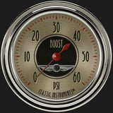 All American Nickel 2 5/8" Boost Gauge, 60 psi AN343SLC