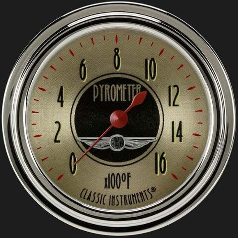 All American Nickel 2 5/8" Exhaust Gas Temp. Gauge AN398SLC