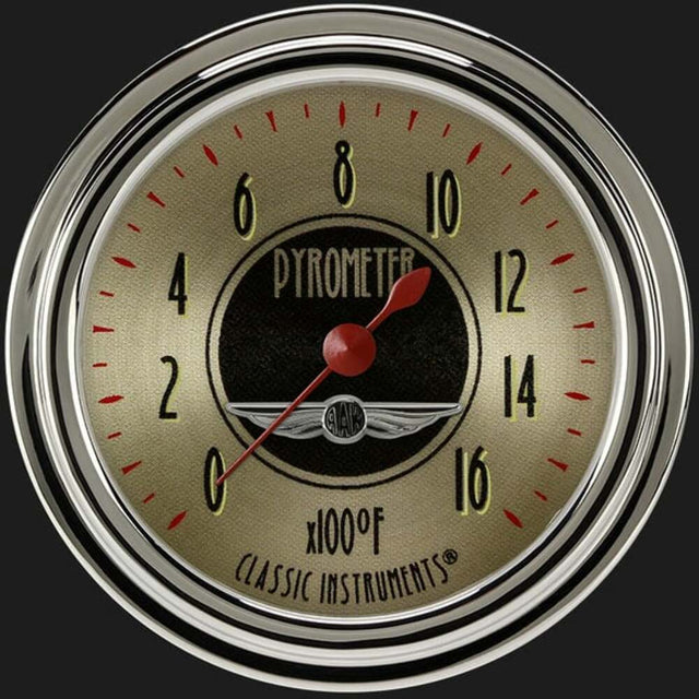 t All American Nickel 2 5/8" Exhaust Gas Temp. Gauge AN398SLC Classic Instruments