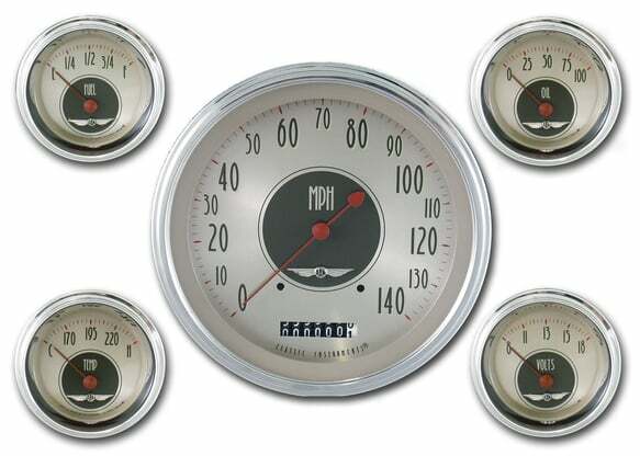 Classic Instruments analog dash gauge set
