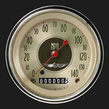 All American Nickel 3 3/8" Speedometer AN55SHC
