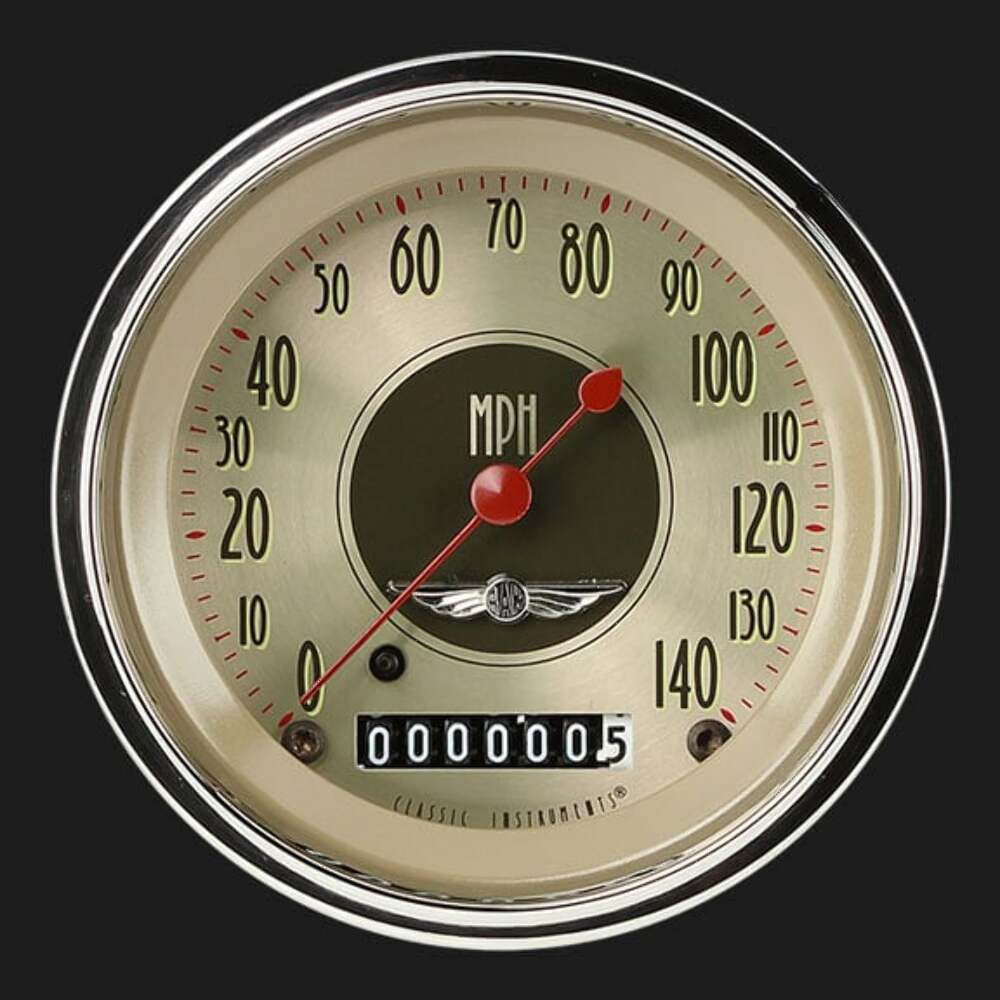 t All American Nickel 3 3/8" Speedometer AN55SHC Classic Instruments
