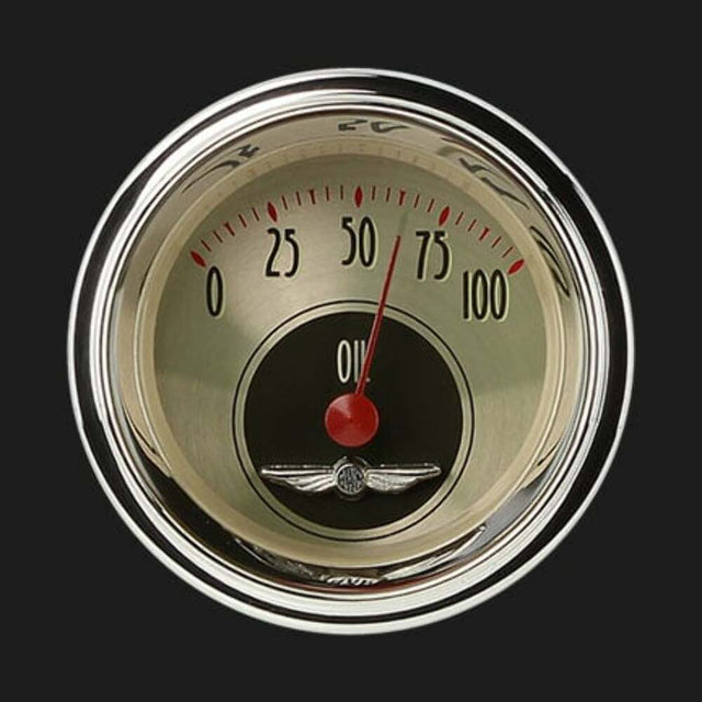 All American Nickel 2 1/8" Oil Pressure AN81SHC