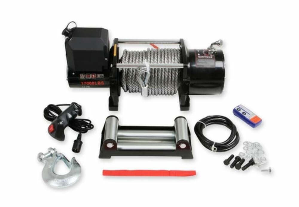 t Anvil - 17,000 Lbs Winch w/ Metal Cable & Roller Fairlead - 17001AOR Anvil Off-Road