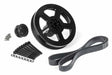 3.0 TFSI Supercharger Drive and Crank Pulley with Belt (Bolt on) billet aluminum stainless steel