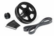 3.0 TFSI Supercharger Drive and Crank Pulley with Belt (Press on) billet aluminum stainless steel