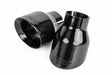 Double-Walled 4 Slash-Cut Tips (Polished Diamond Black) - Set of 2 -TPK0003 stainless steel black