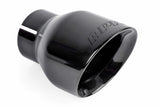Double-Walled 4 Slash-Cut Tips (Polished Diamond Black) - Set of 2 -TPK0003 stainless steel black