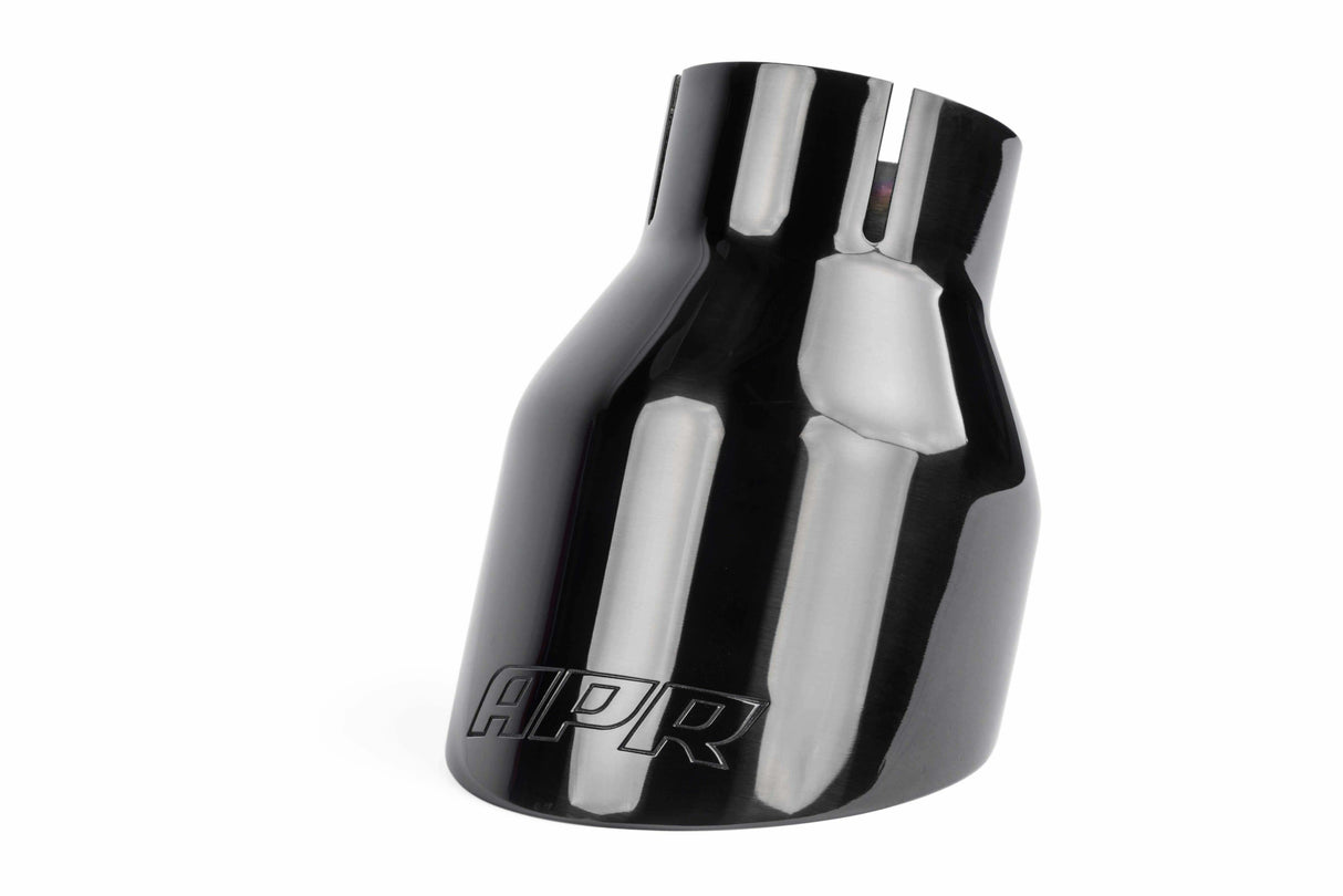 Double-Walled 4 Slash-Cut Tips (Polished Diamond Black) - Set of 2 -TPK0003 stainless steel black