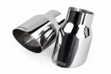Single-Walled 3.5 Slash-Cut Tips (Polished Silver) - Set of 2 stainless steel polished