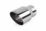 Single-Walled 3.5 Slash-Cut Tips (Polished Silver) - Set of 2 stainless steel polished