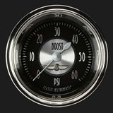 All American Tradition 2 1/8" Boost Gauge, 60 psi AT143SHC