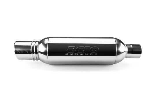 AERO Turbine XL Performance Muffler Polished 304 Grade S/S w/Tip-AT3040XL-JHPR