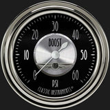 All American Tradition 2 5/8" Boost Gauge, 60 psi AT343SLC