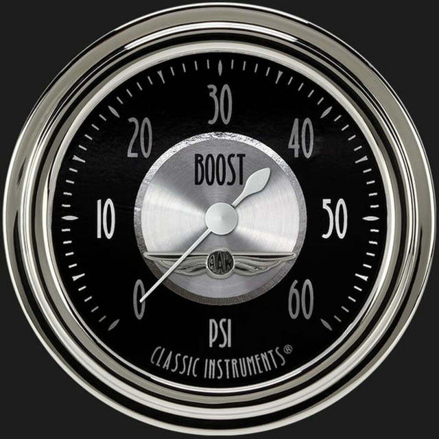 All American Tradition 2 5/8" Boost Gauge, 60 psi AT343SLC