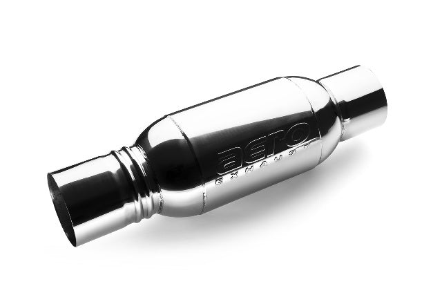 AERO Turbine Performance Muffler Polished 304 Grade Stainless Steel-AT4040-JHPR