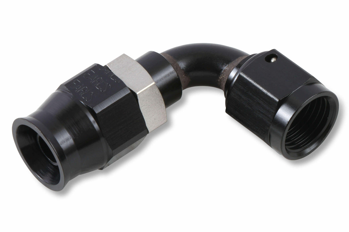 Adj. Tube 90 Degree Speed-Seal Hose End-3 Hose Size,3 Nut Size-AT609233ERL AN fitting