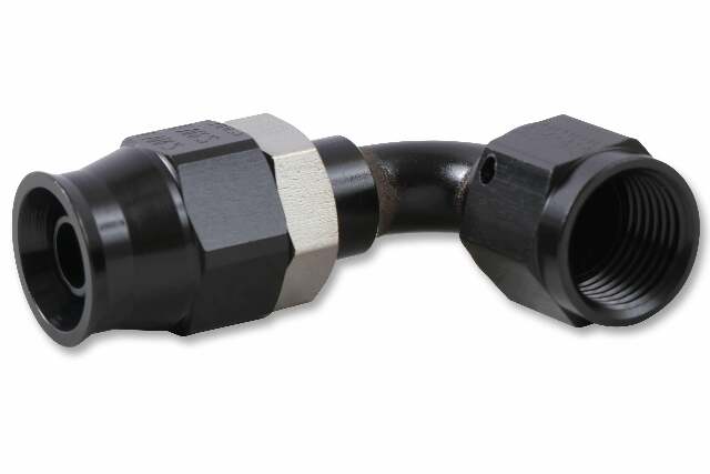 Adj. Tube 90 Degree Speed-Seal Hose End-8 Hose Size,8 Nut Size-AT609238ERL AN fitting