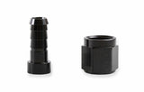 Earls Auto-Crimp Hose End - Straight - Size -6 - Black - AT700106ERL