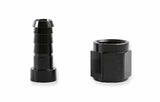 Auto-Crimp Hose End - Straight - Size -6 - Black - AT700106ERL AN fitting