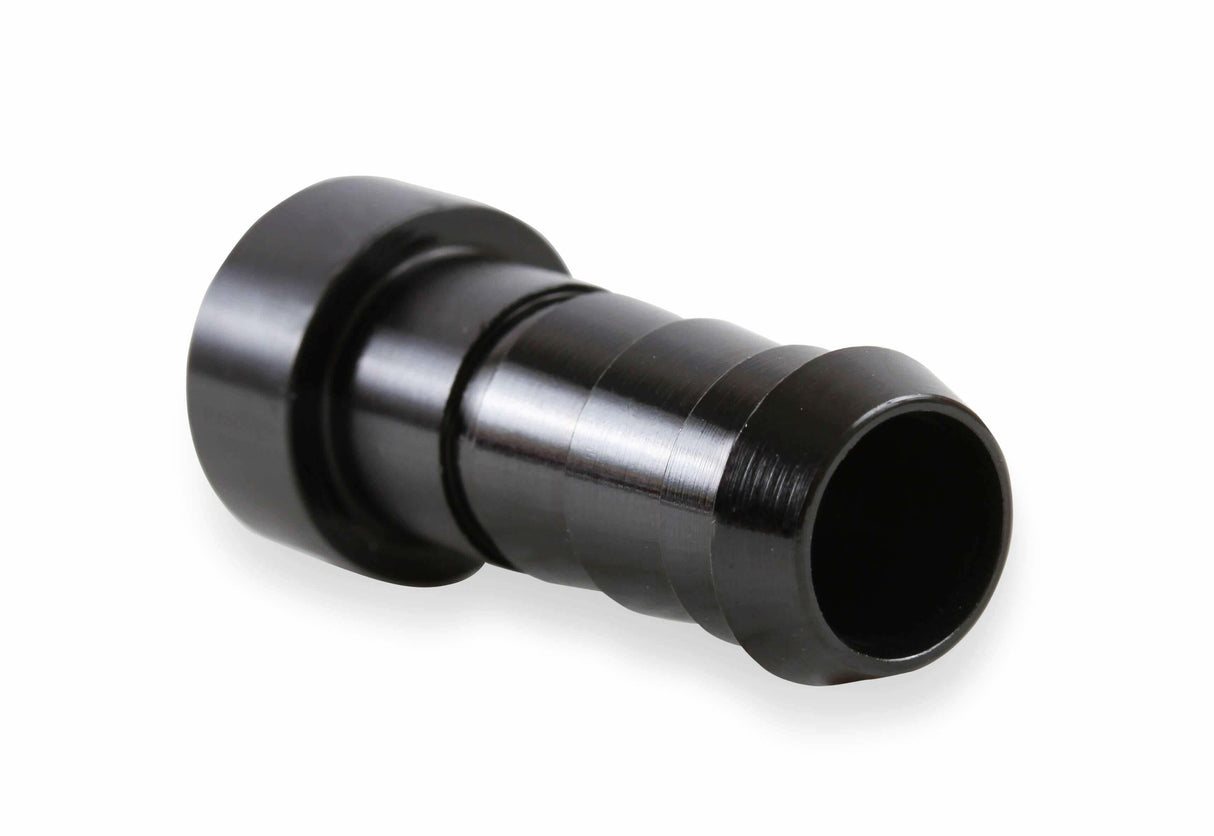 Earls Auto-Crimp Hose End - Straight - Size -6 - Black - AT700106ERL