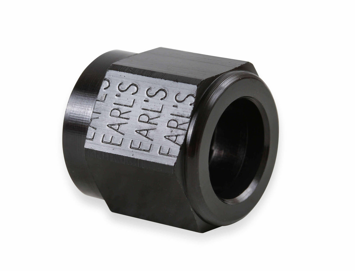 Earls Auto-Crimp Hose End - Straight - Size -8 - Black - AT700108ERL