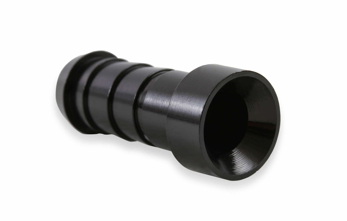 Earls Auto-Crimp Hose End - Straight - Size -8 - Black - AT700108ERL