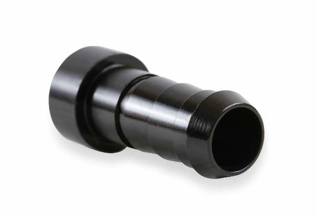 Auto-Crimp Hose End - Straight - Size -12 - Black - AT700112ERL AN fitting