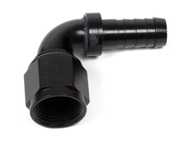 Earls Auto-Crimp Hose End - 90 Degree - Size -10 - Black - AT709110ERL