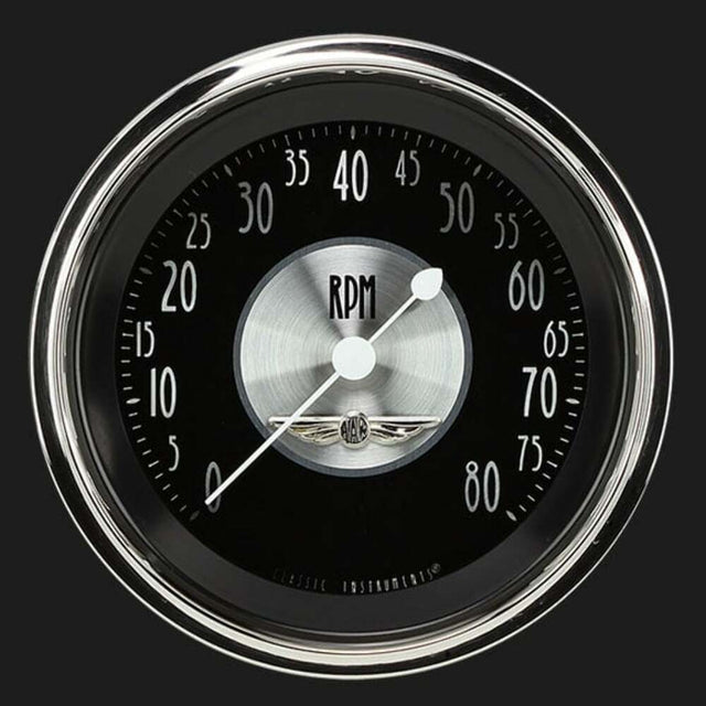 All American Tradition 3 3/8" Tachometer AT80SHC