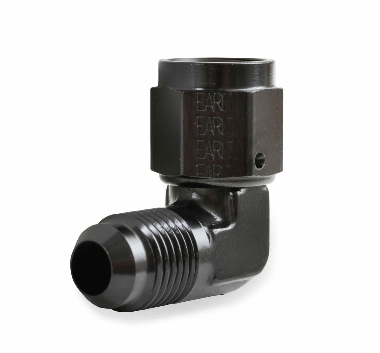 Earls 90 Degree -6 AN Male to -6 AN Female Swivel - AT921106ERL
