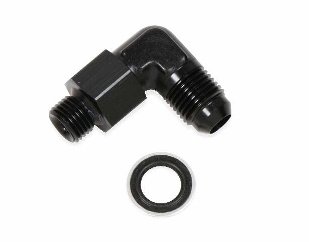90 Degree -6 AN Male to 12mm x 1.25 Swivel - AT949091ERL