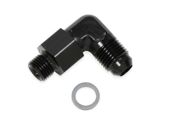 90 Degree -6 AN Male to 9/16-24 Swivel - AT949094ERL