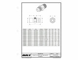 Earls St. -3AN To 1/4 NPT Adapter - AT981643ERL