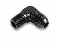 90 Degree Elbow Male AN -4 to 1/4 NPT - AT982244ERL AN fitting black aluminum
