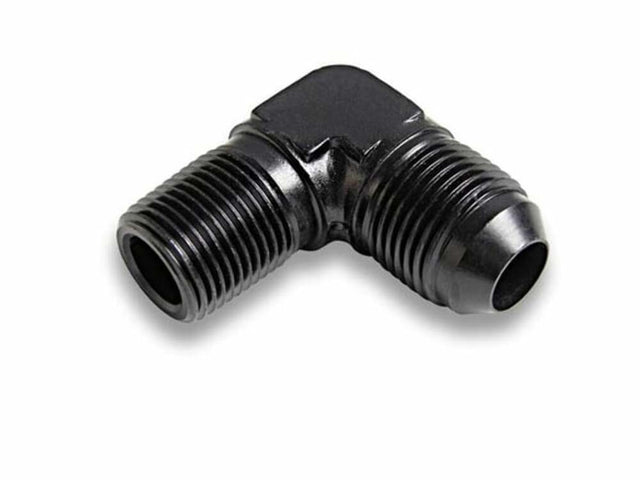 90 Degree Elbow Male AN -16 to 1 NPT - AT982216ERL AN fitting black aluminum
