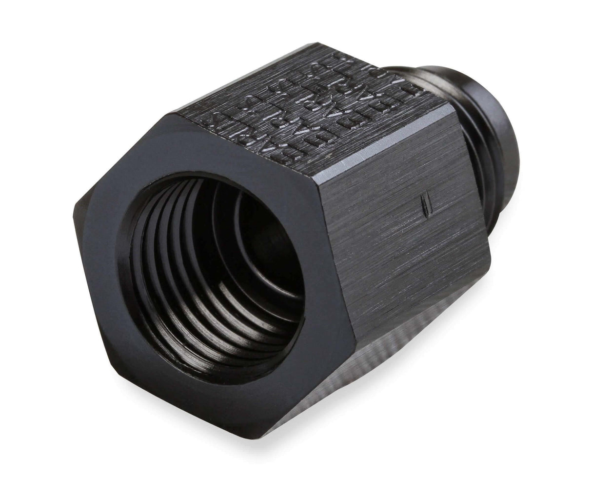 Earls -6 AN Male to 14mm x 1.50 Female - Black - AT9894DBHERL