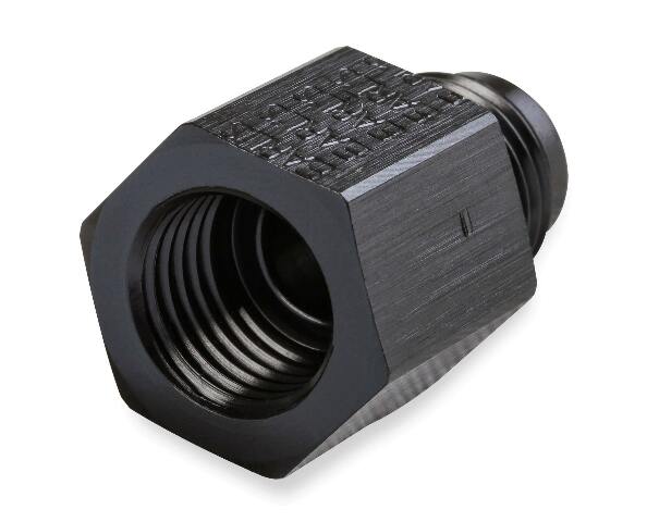 Earls -6 AN Male to 14mm x 1.50 Female - Black - AT9894DBHERL