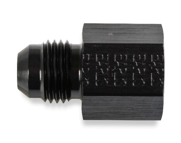 Earls -6 AN Male to 14mm x 1.50 Female - Black - AT9894DBHERL