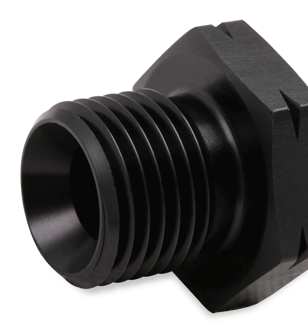 Earl's GM LS Oil Pressure Gauge Adapter Fittings - Black - AT9919BFJERL AN fitting