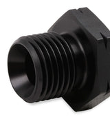 Earl's GM LS Oil Pressure Gauge Adapter Fittings - Black - AT9919BFJERL AN fitting