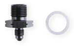 Earl's GM LS Oil Pressure Gauge Adapter Fittings - Black - AT9919BFJERL AN fitting