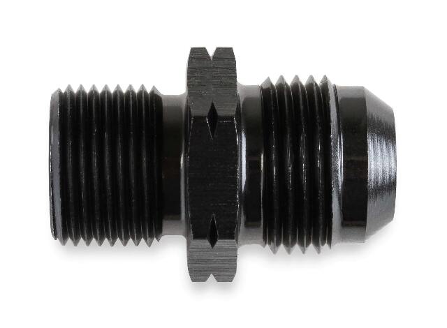 Straight Male AN -8 to 12mm x 1.5 - Black - AT9919EFGERL