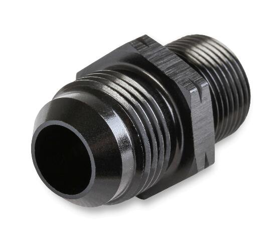 Straight Male AN -8 to 12mm x 1.5 - Black - AT9919EFGERL