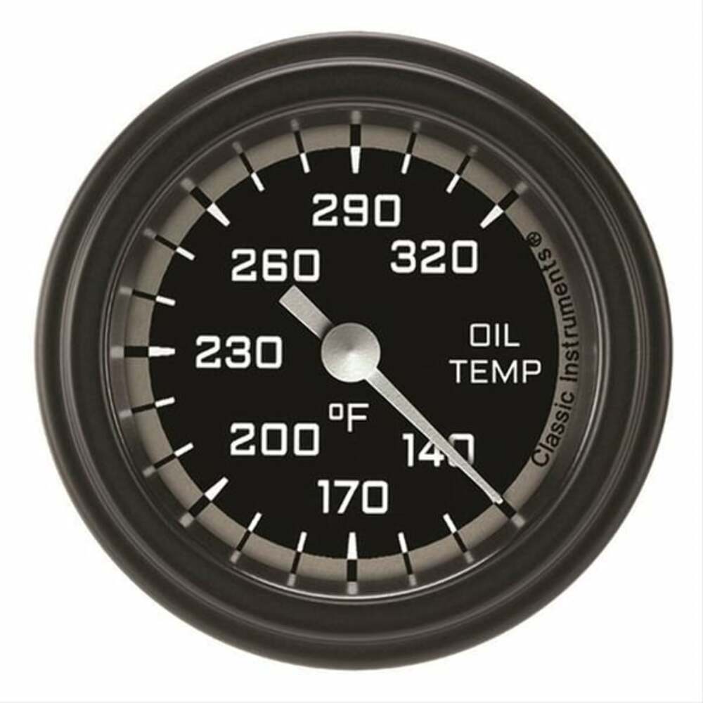 Classic analog gauge set black