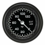 Classic analog gauge set black