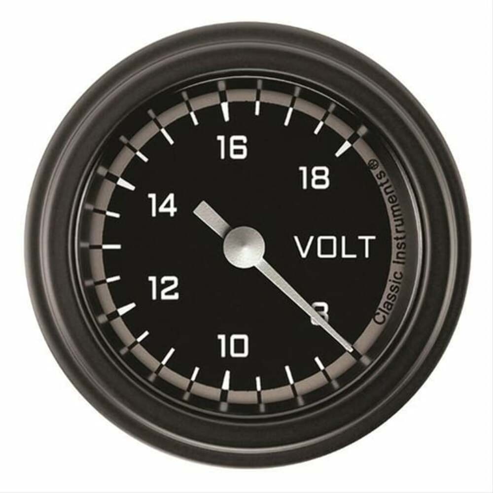 t autocross-gray-2-1-8-voltage-gauge-ax130gblf Classic Instruments