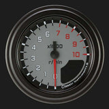 Classic Instruments AutoCross Gray 2 1/8" Tachometer AX183GBLF